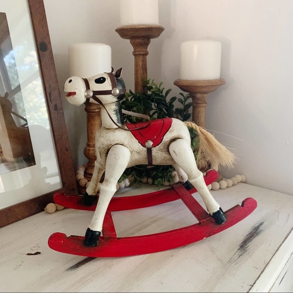 Enesco Other - Vintage ‘79 ENESCO Christmas Wooden rocking horse music box